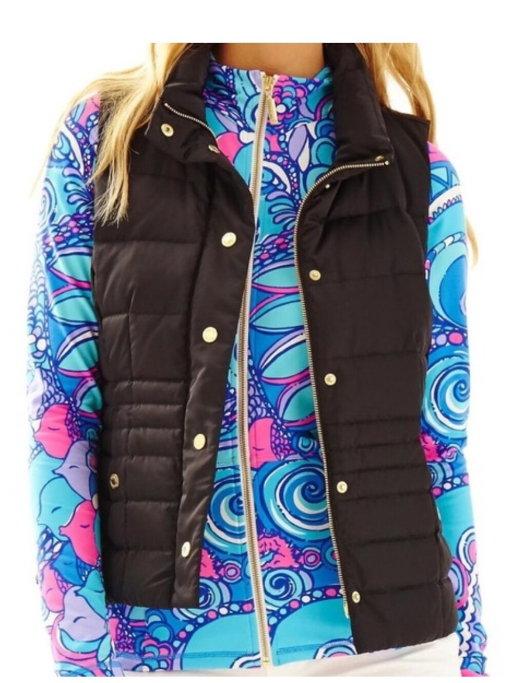 Lilly Pulitzer Isabelle puffer vest Size Small Winter ,fall,outdoors.